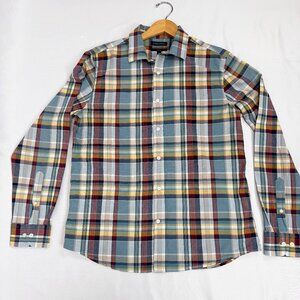 Banana Republic Men's Size L Multi Color Checks Slim Fit Shirt